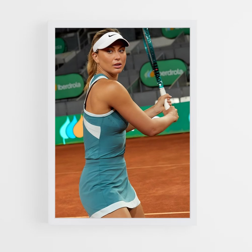 Poster Paula badosa raquette – affiche Tennis (vue 3)